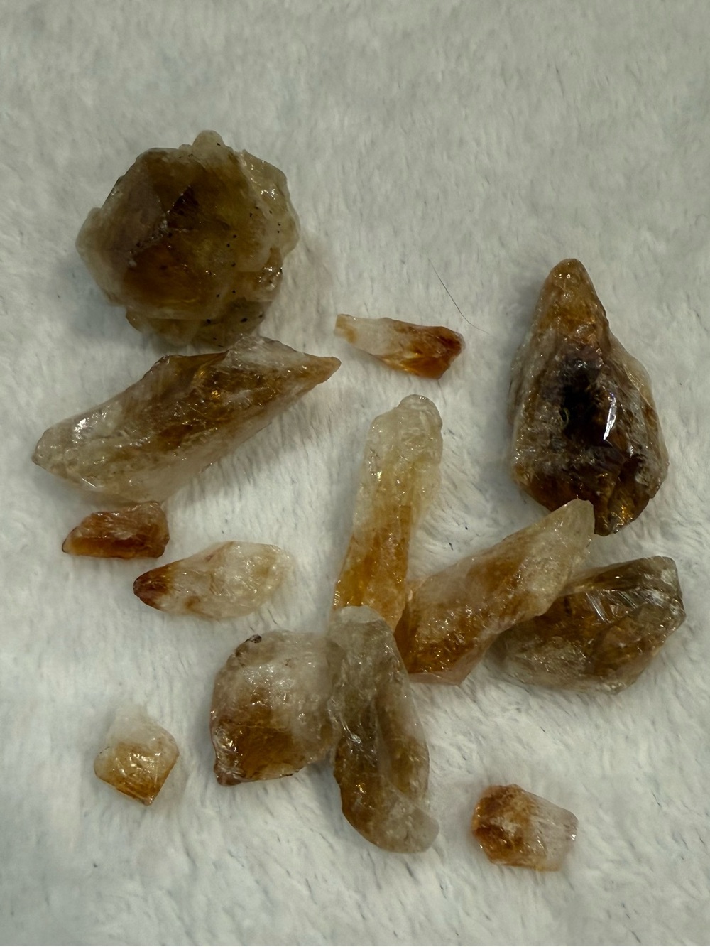 Natural Citrine Crystal Cluster - Golden Brown Decorative Stones Quartz/Crystal